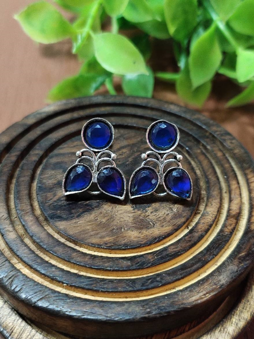 Elegant Oxidised Stud Earrings for Timeless Style | Sarichka