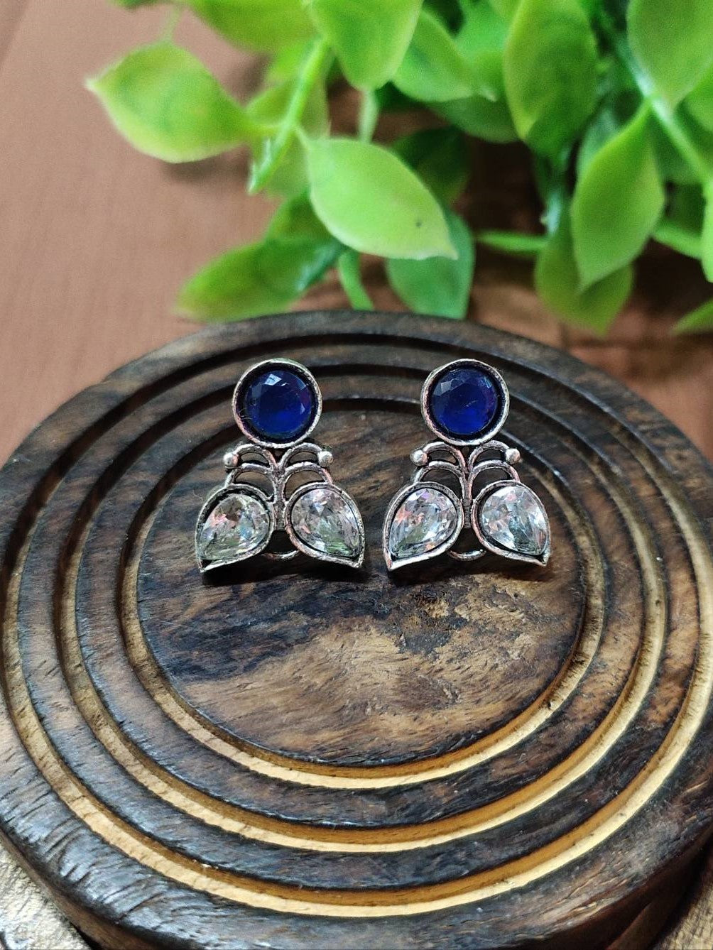 Elegant Oxidised Stud Earrings for Timeless Style | Sarichka