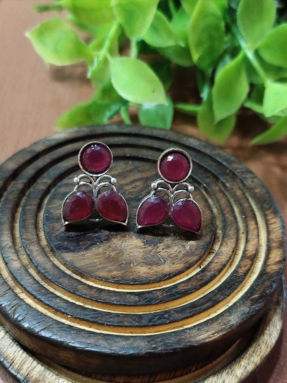 Elegant Oxidised Stud Earrings for Timeless Style | Sarichka