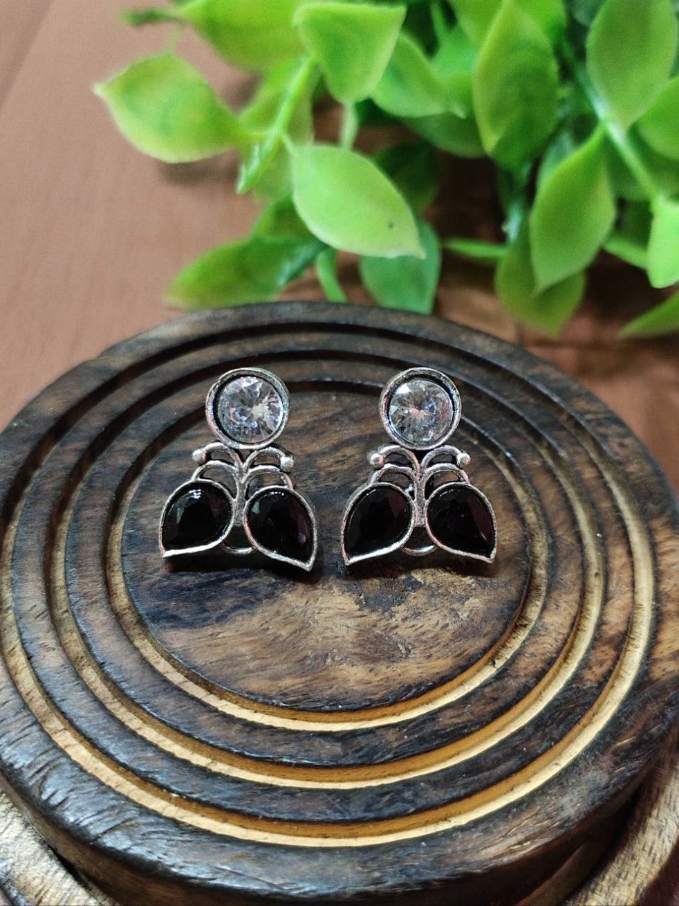 Elegant Oxidised Stud Earrings for Timeless Style | Sarichka