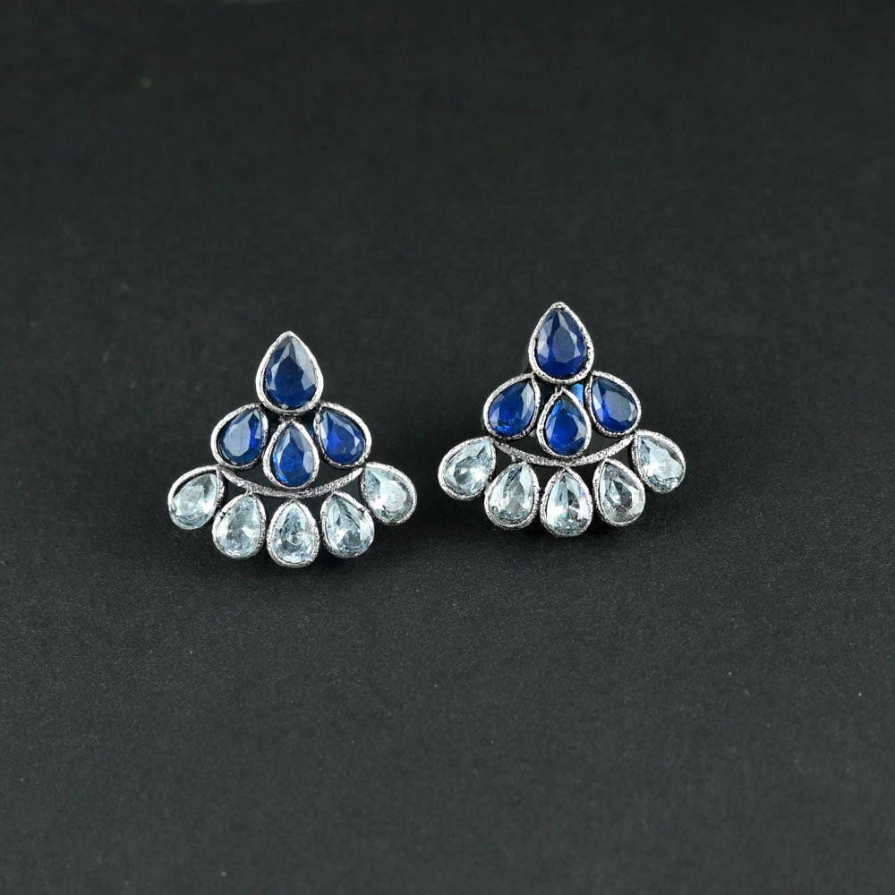 Oxidized Stone Studs