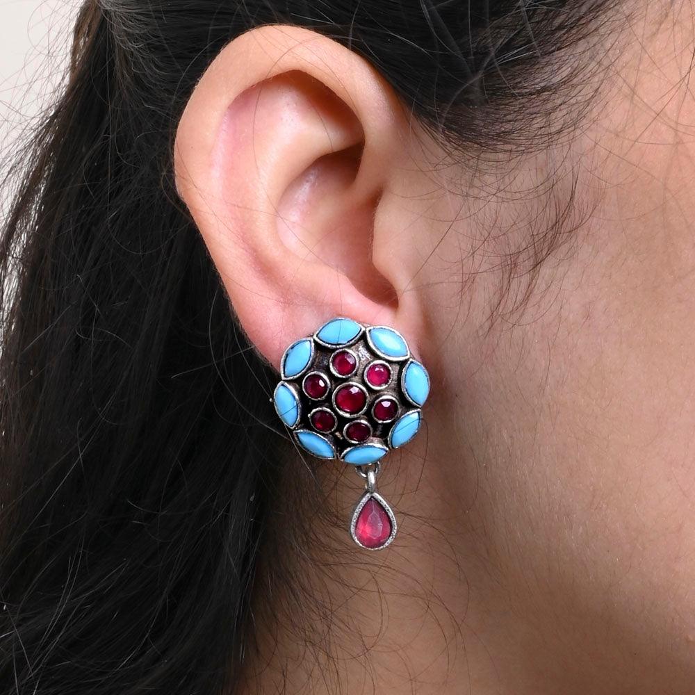 turquoise earrings light weight