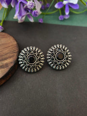 oxidised black daily wear earrings