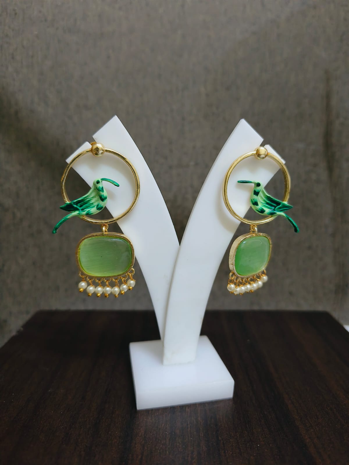 Gold Plated Pearl Earrings