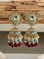 kundan jhumka earrings