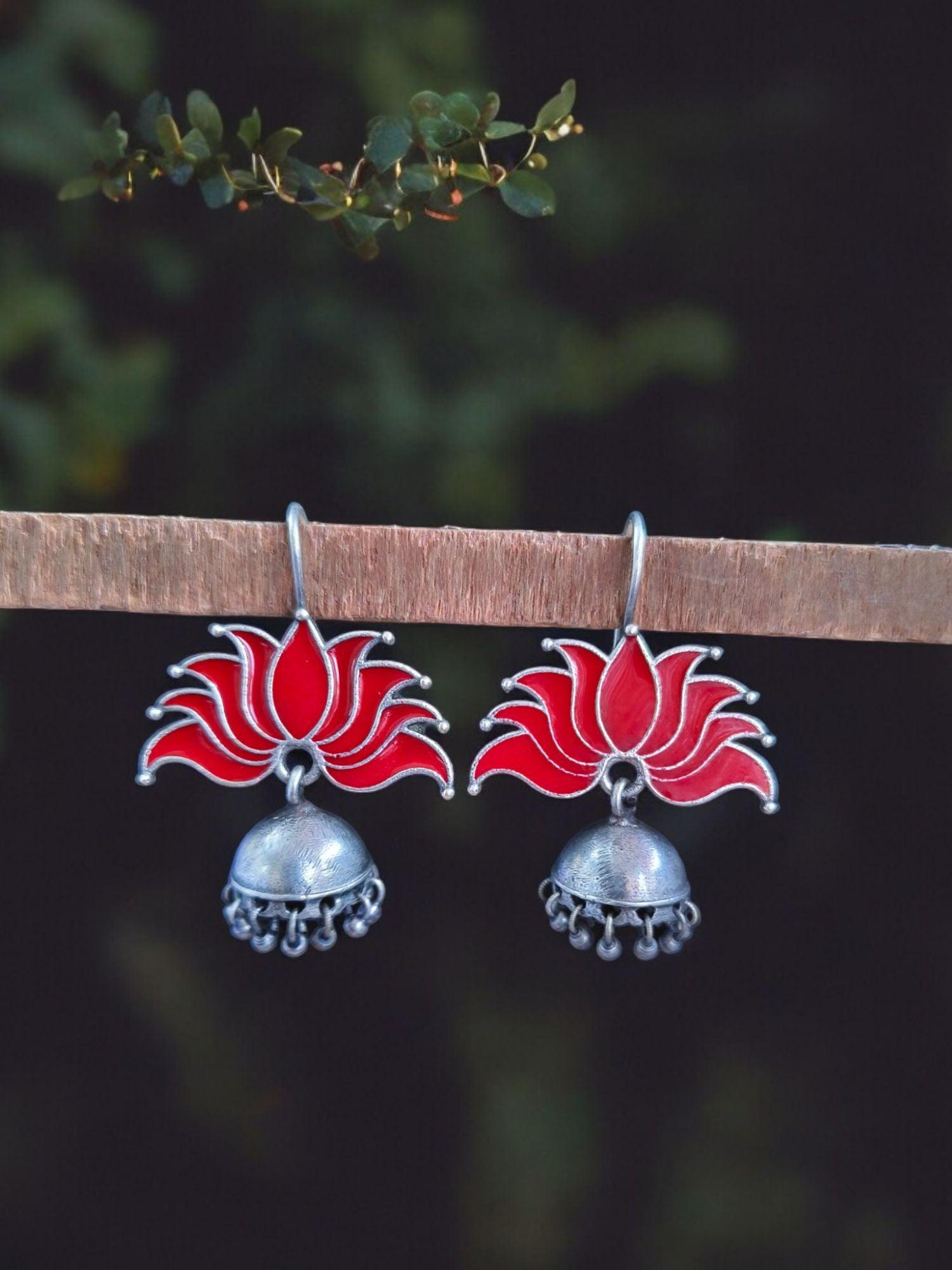 oxidized Jhumka Earrings