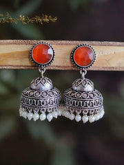 Oxidised Jhumka.