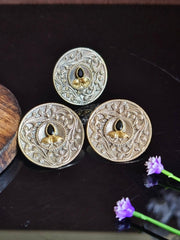 Oxidized Studs with Rings