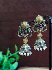 Oxidised Jhumka