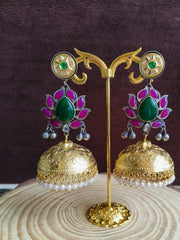 Oxidized Long Jhumka