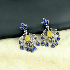 Replica Stone Oxidised Dangler Earrings | Sarichka