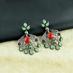 Replica Stone Oxidised Dangler Earrings | Sarichka