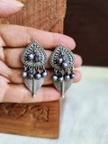 Silver Leaf Drop Danglers for Chic Looks | Sarichka Fashion