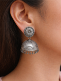 Trendy Silver Replica Jhumka Earrings | AMOLA
