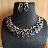 Antique Oxidised Silver Statement Necklace | Sarichka Fashion