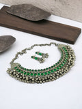 Oxidised Ghungroo  Navratri Necklace Set | Sarichka Fashion