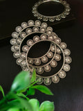 Antique Coin-Style German Silver Bangles | Sarichka Fashion