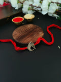Trendy Oxidised Ganesha Rakhi in Silver Look | AMOLA