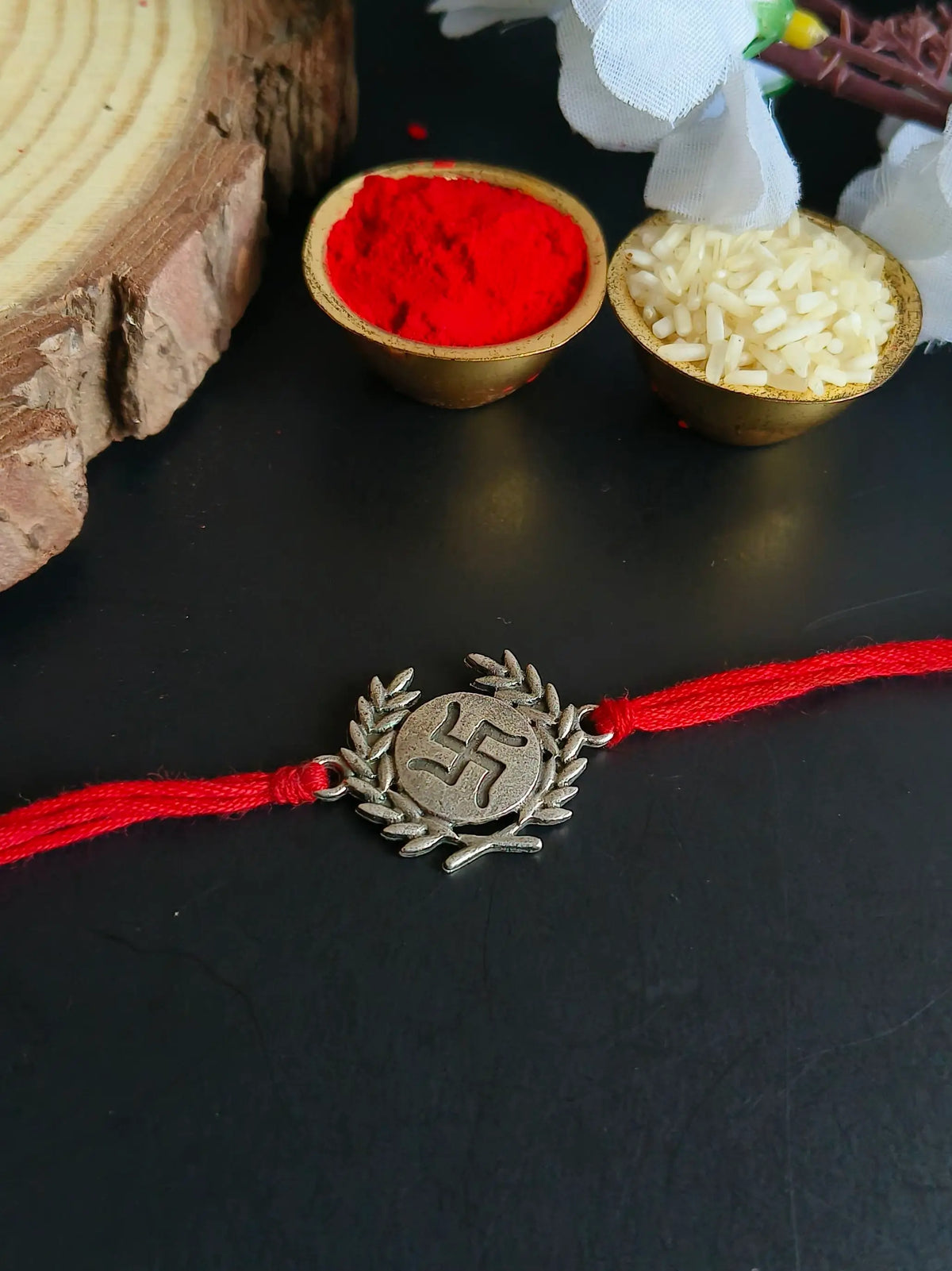 Antique Swastik Symbol Rakhi Design | AMOLA