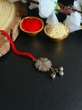 Lotus Charm Oxidised Lumba with Ghungroos | AMOLA