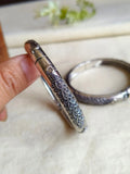 Antique Peacock Silver Kadas with Grace | Sarichka Fashion