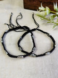 Adjustable Fish Thread Anklet in German Silver | Sarichka Fashion