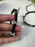 Butterfly Bliss German Silver Thread Anklets | Sarichka Fashion