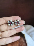 925 Silver Plated Floral Studs | Sarichka Fashion