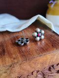 925 Silver Plated Floral Studs | Sarichka Fashion