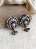 Silver Hook Earrings with Ghungroos | Sarichka Fashion