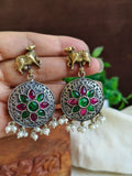 Antique Dual Tone Nandi Charm Dangler | Sarichka Fashion