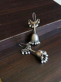 Moonlit Pearl Silver Look Alike Hook Earrings | Sarichka Fashion