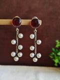 Premium Monalisa Oxidised Danglers with Stone Spark | AMOLA