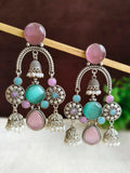Antique Silver Ghungroo Jhumkas for Garba Glam | Sarichka Fashion
