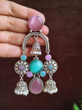 Antique Silver Ghungroo Jhumkas for Garba Glam | Sarichka Fashion