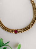 Gold-Plated South Indian Jewelry Necklace Set | Sarichka