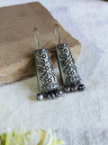 Silver-Plated Hook Earrings with Ghungroo for Casual Elegance | Sarichka