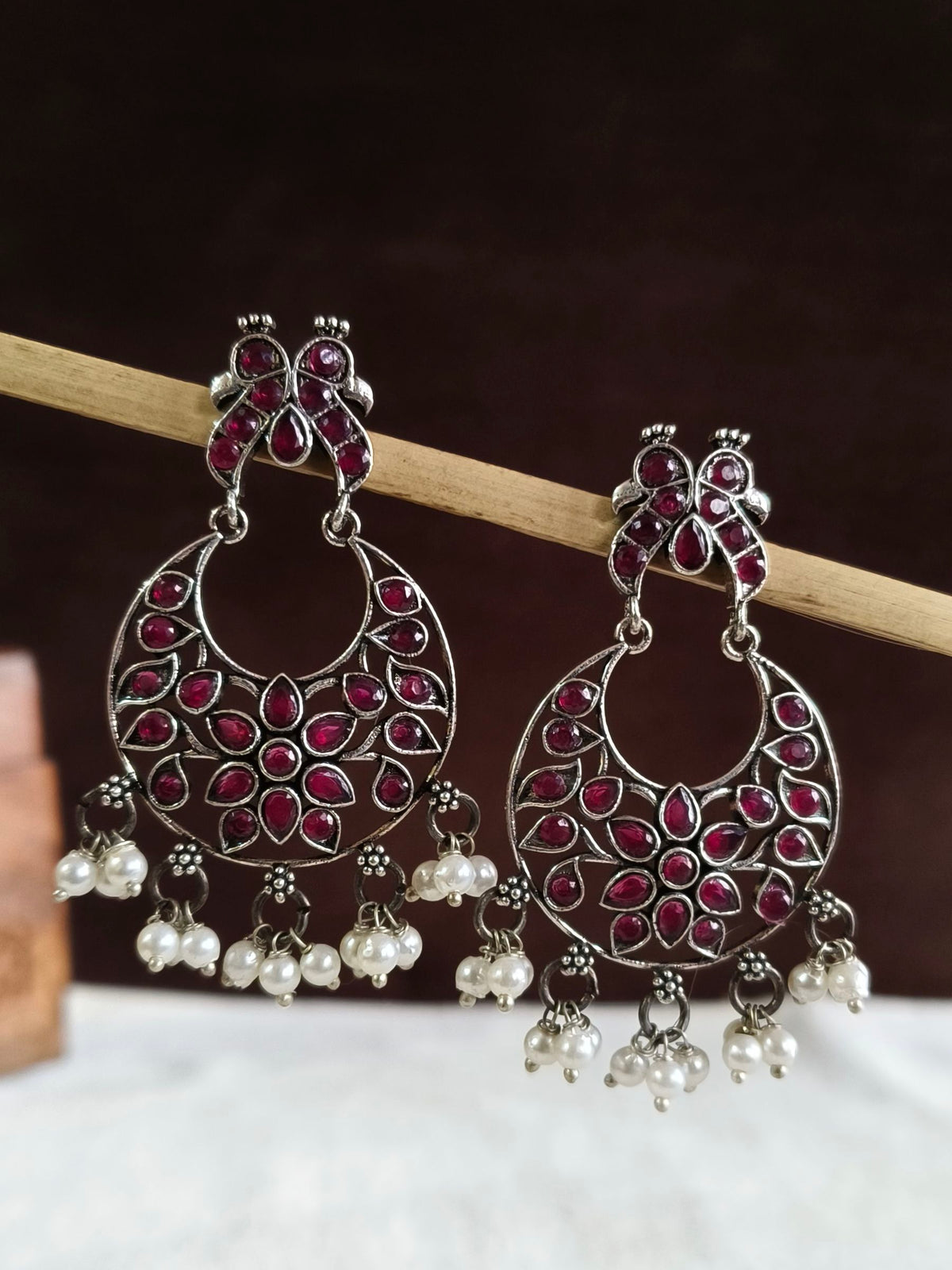 Oxidised Dangler Earrings | Sarichka