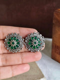 Daily Wear Oxidised Stud Earrings | Sarichka