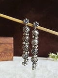 Tribal Silver Ghungroo Dangler Earrings | AMOLA