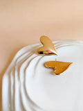 Anti Tarnish Gold Plated Heart Earrings | Sarichka