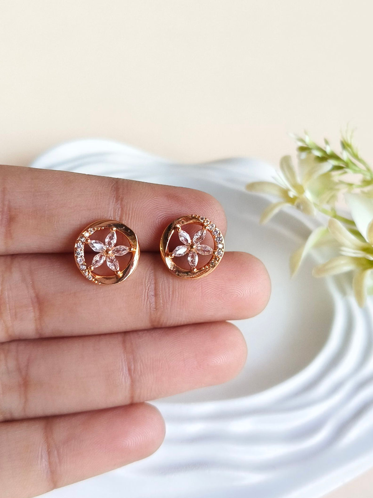 Elegant Daily Wear Stud Earrings | Sarichka