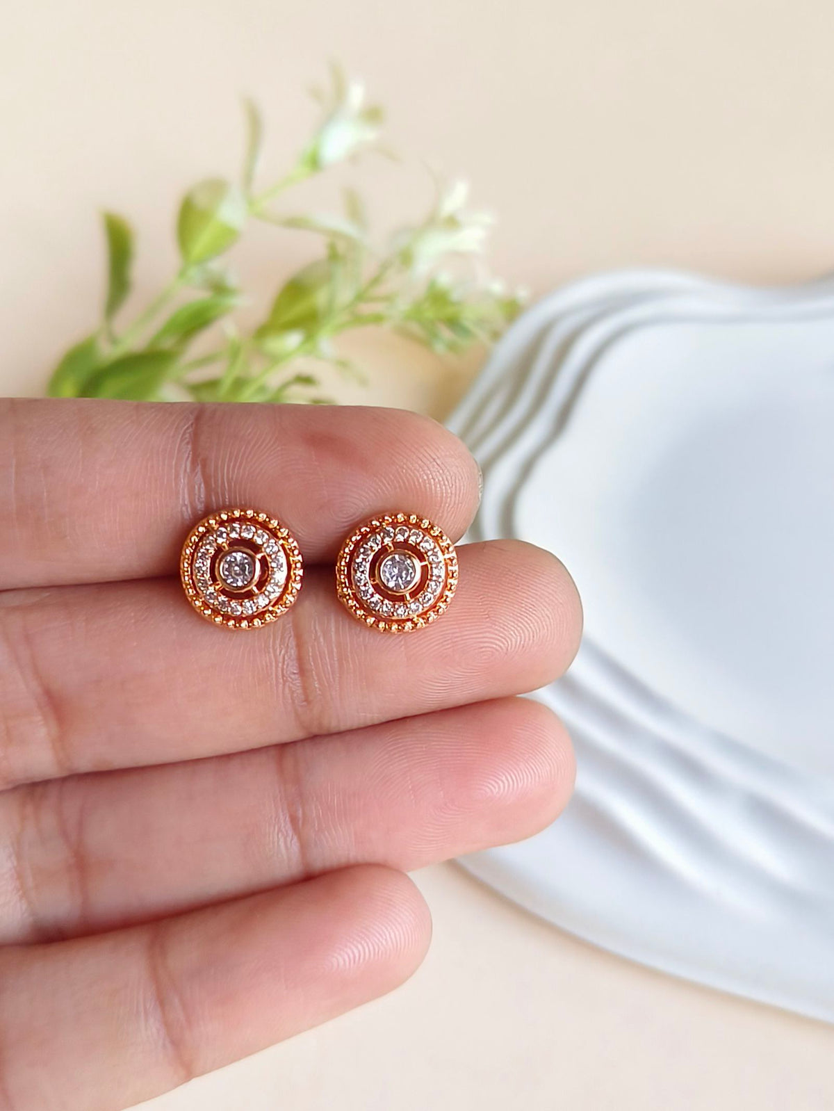 Elegant Daily Wear Stud Earrings | Sarichka