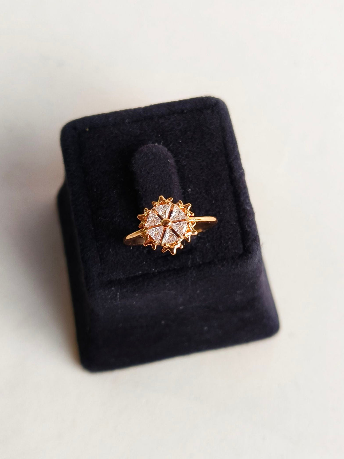 Stylish American Diamond Adjustable Ring | Sarichka