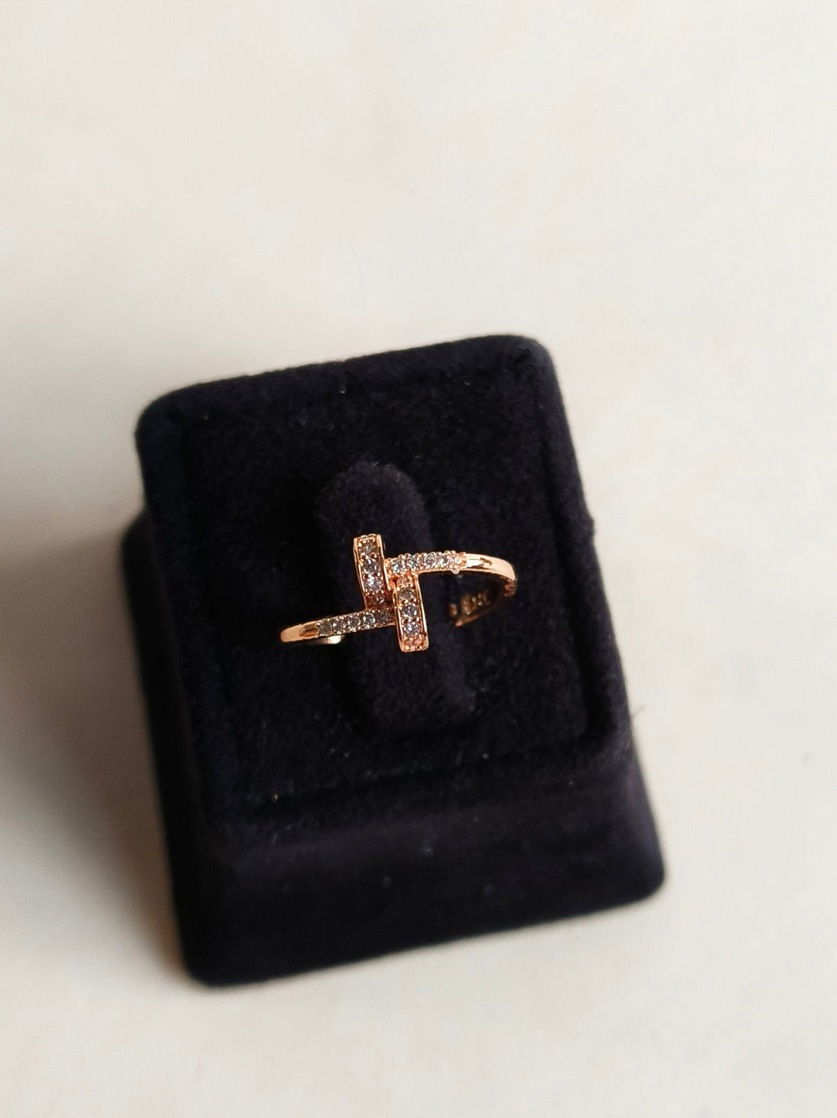 Stylish American Diamond Adjustable Ring | Sarichka