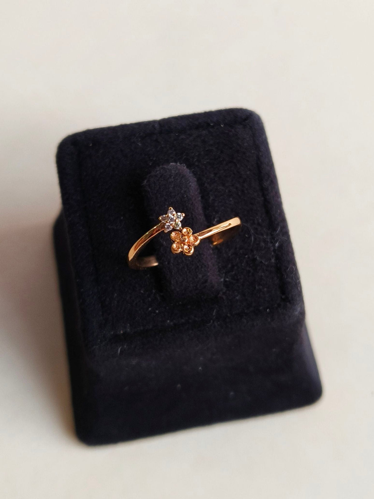 Stylish American Diamond Adjustable Ring | AMOLA