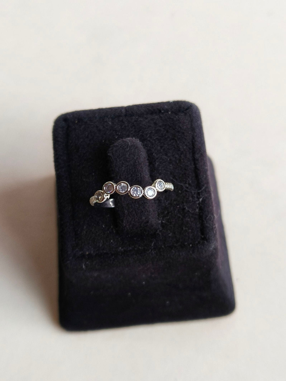 Stylish American Diamond Adjustable Ring | Sarichka