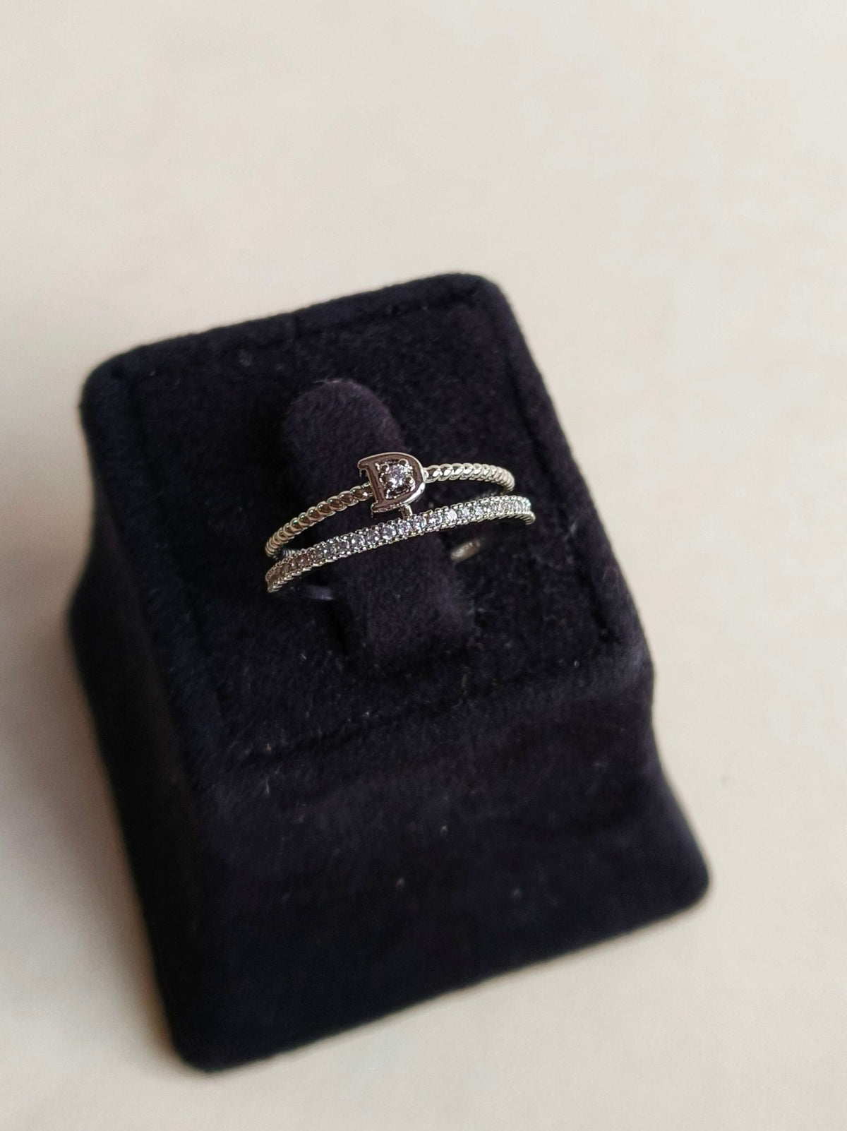 Stylish American Diamond Adjustable Ring | Sarichka