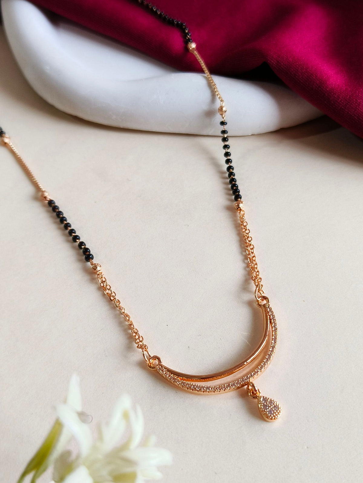 Premium AD Glam Mangalsutra | Sarichka