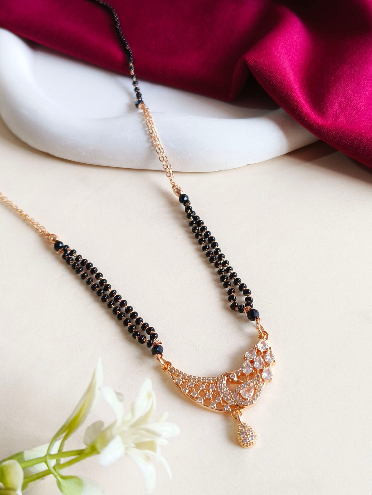 Premium AD Glam Mangalsutra | Sarichka